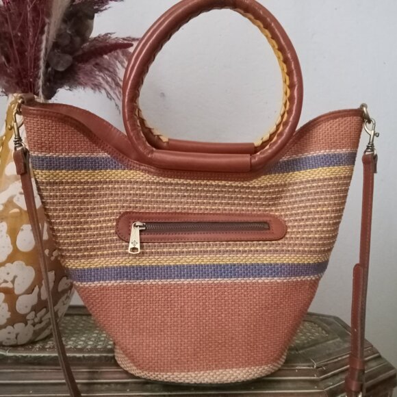 New, Patricia Nash Large Straw Handbag - Picture 5 of 5